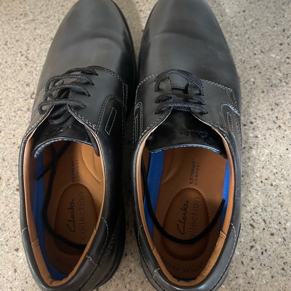 Clark’s Malwood Men’s Leather Lace Up Shoes in Black Size 12 M - Picture 8 of 12